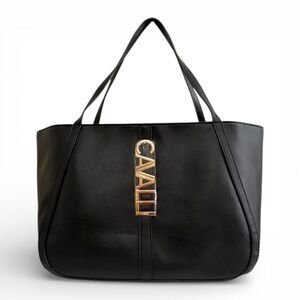 CAVALLI CLASS Black Onyx Sanda Shopper Tote Bag